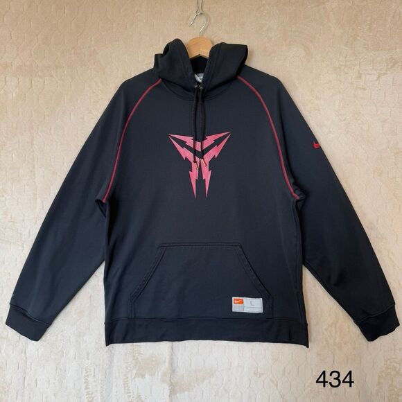 Nike Hoodie L Men’s Black Kobe Bryant Mamba Pullover Fit Therma Rare Please Read - Picture 1 of 16
